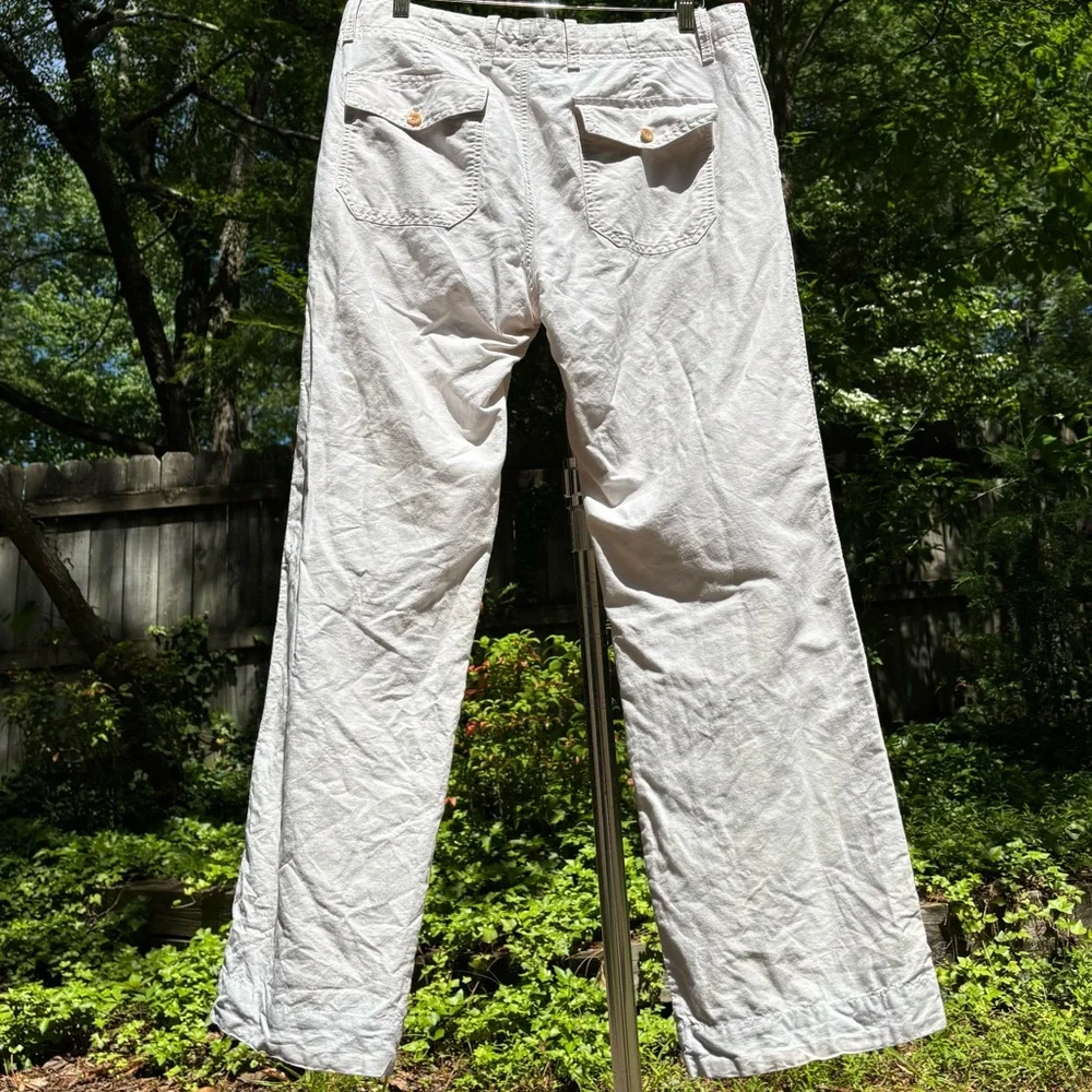 BANANA REPUBLIC—Relaxed Fit Chinos—53% Linen, 47% Cotton—Men’s 34 x 31—VG+